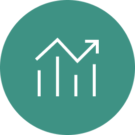 Icône financier et assurances
